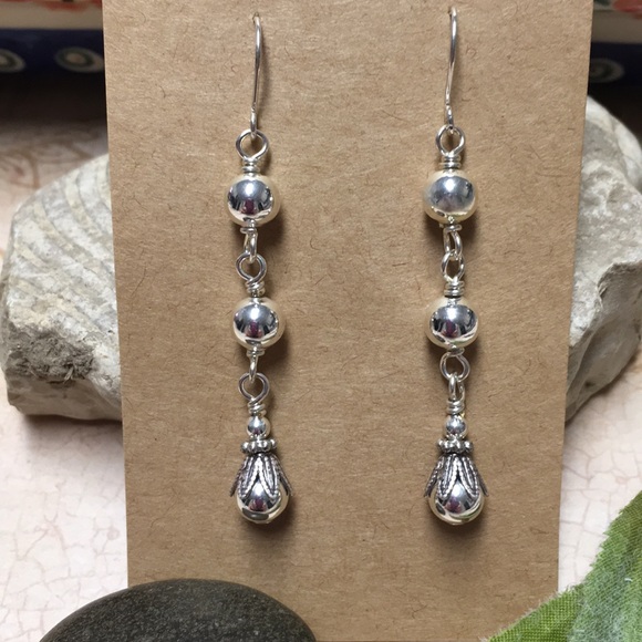 cocovalli Jewelry - NWOT simple silver lotus earrings sterling wire